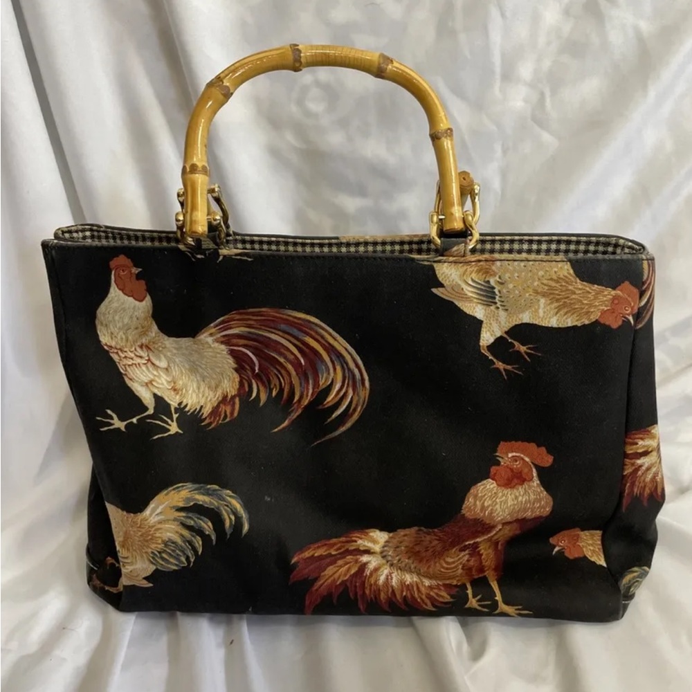 Isabella Fiore Canvas Rooster purse - Picture 3 of 5